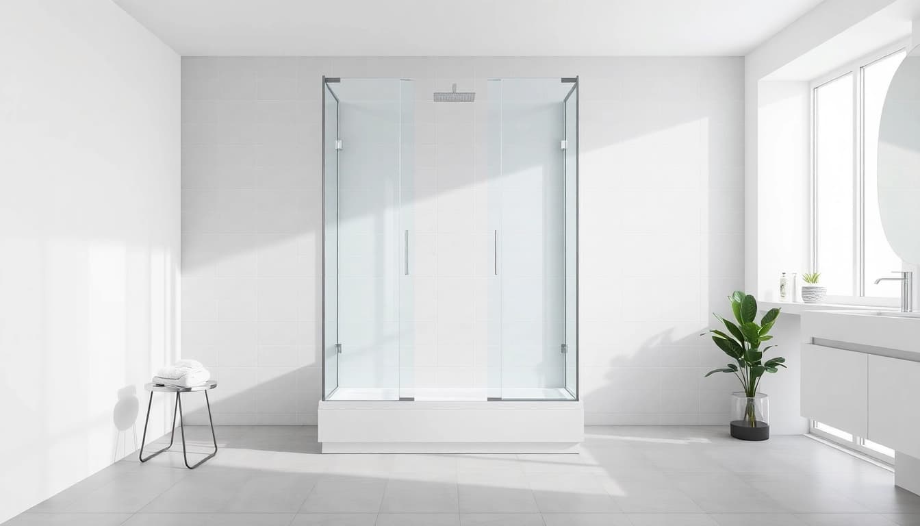 Erleben Sie die sonni Duschkabine 80x80 in einem modernen Badezimmer mit eleganter Gestaltung.
