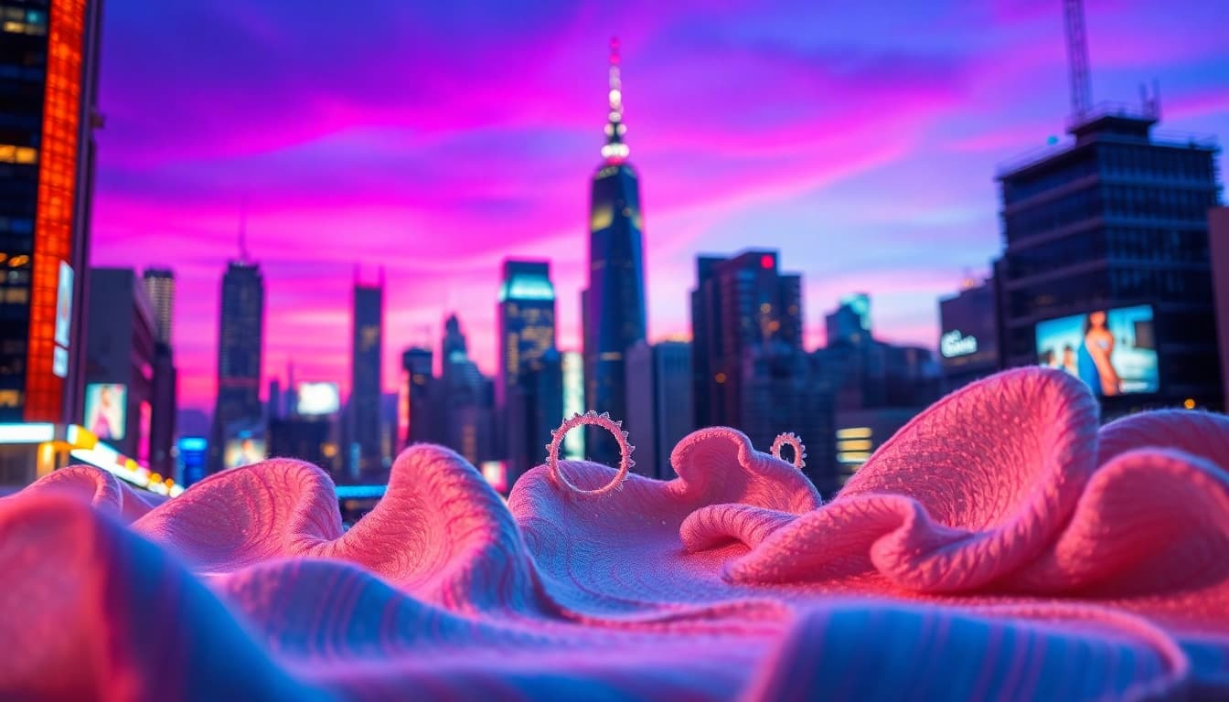 Explore the artistic machine embroidery inspired by spacemagz.de's urban culture.