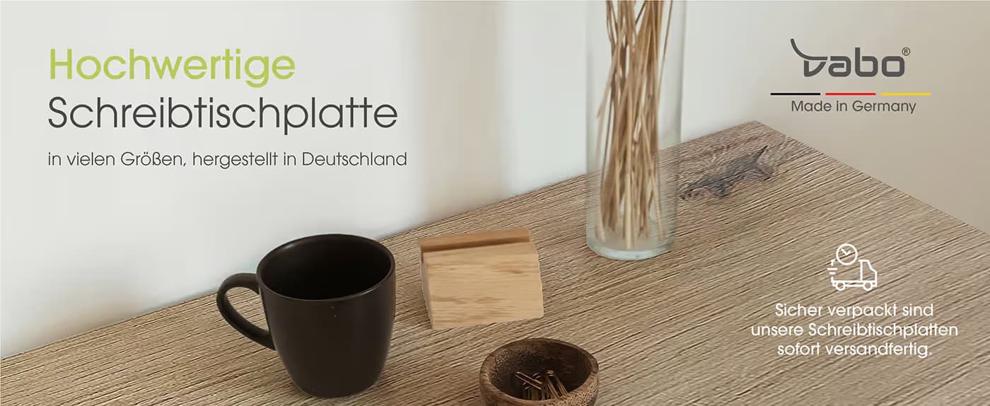 Vabo Schreibtischplatten: Die Basis für effizientes Arbeiten im Büro und zu Hause