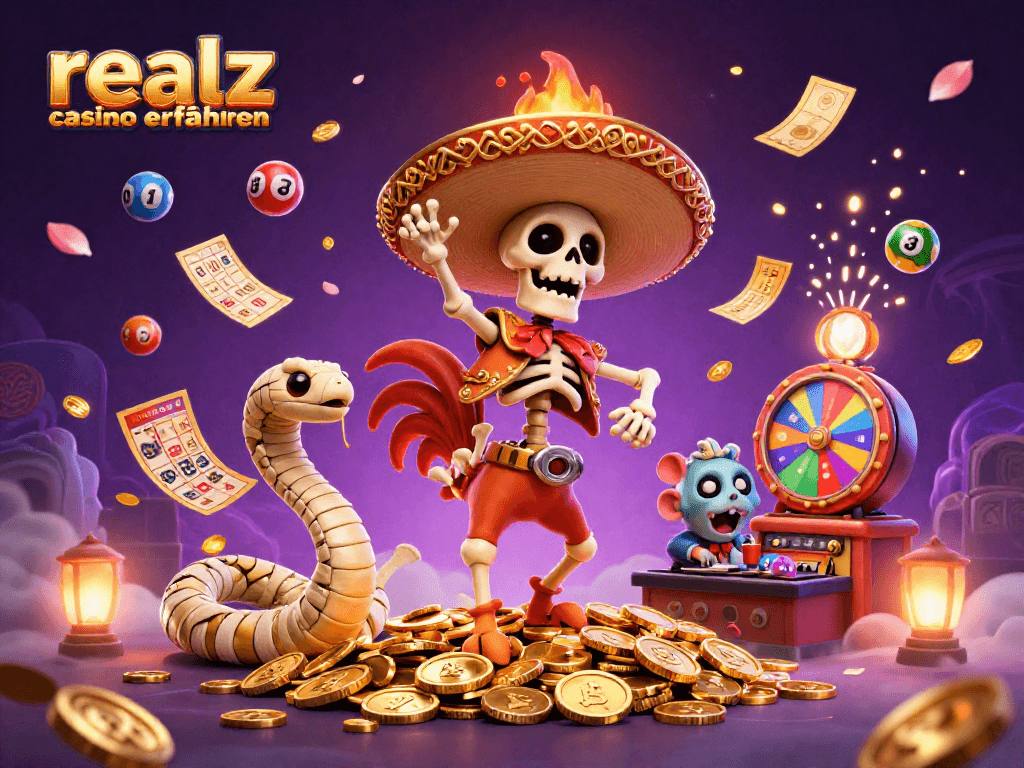 Erlebe die realz casino erfahrungen mit einem dynamischen Szenenbild von spielerischer Freude und Begeisterung.