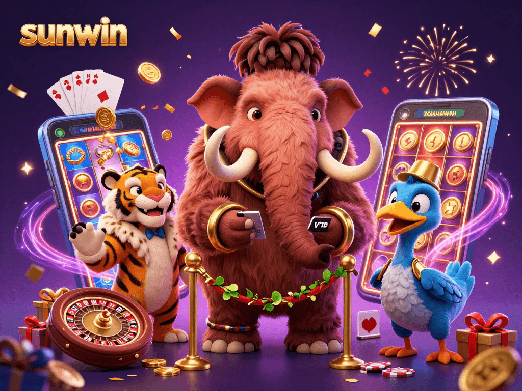 Experience the vibrant sunwin casino scene with engaging characters and thrilling game elements.