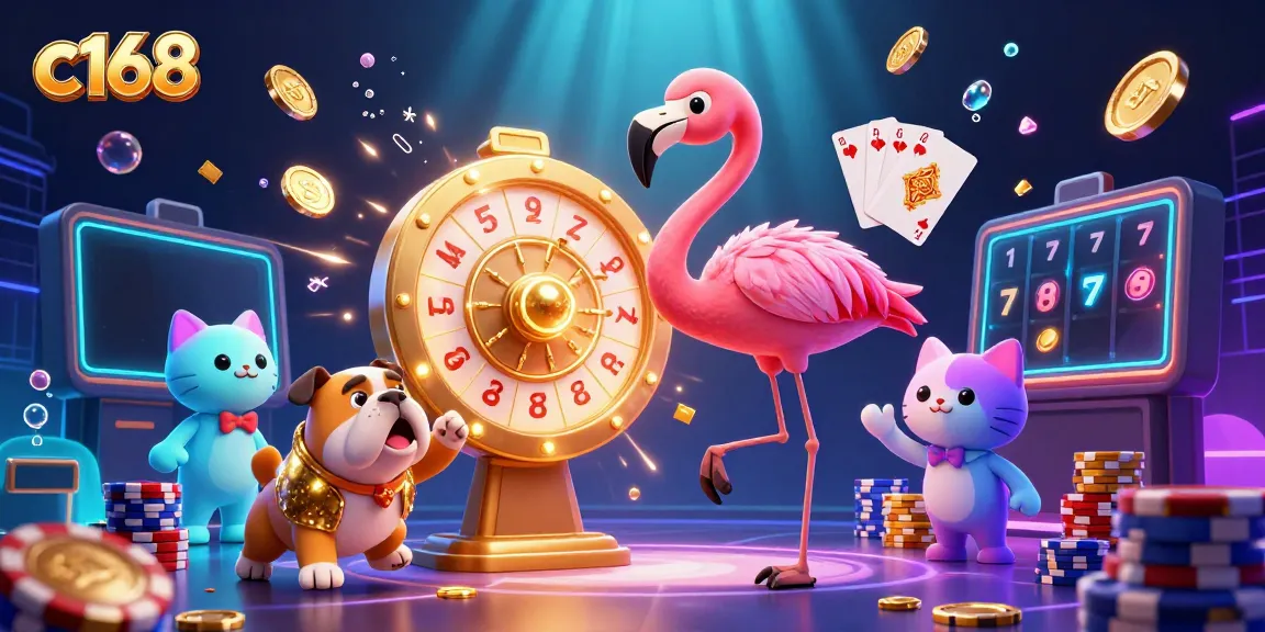 Experience the thrill at c168 with a vibrant casino scene featuring games and excitement.