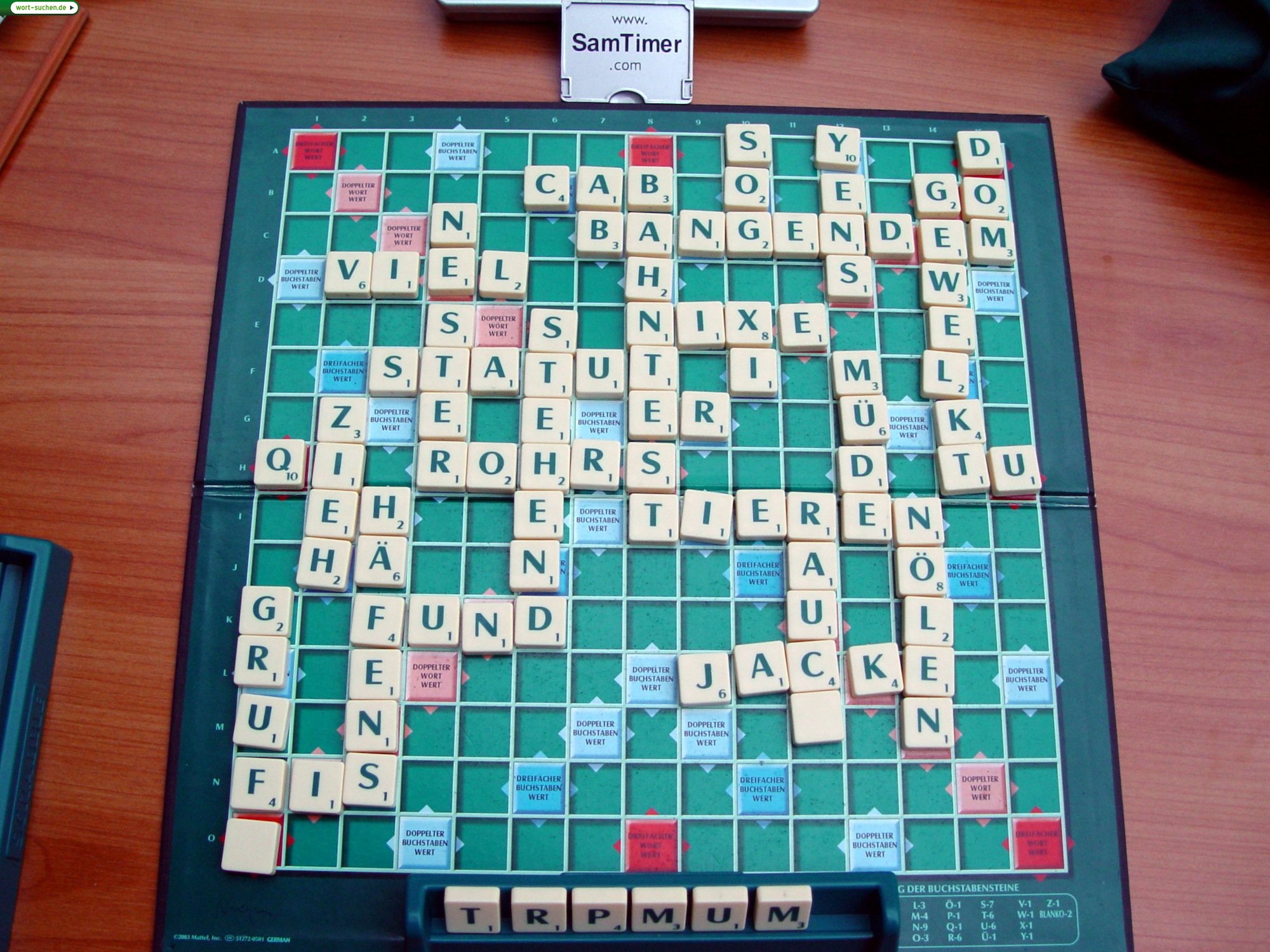 Bilde unschlagbare Wörter mit Scrabblemania