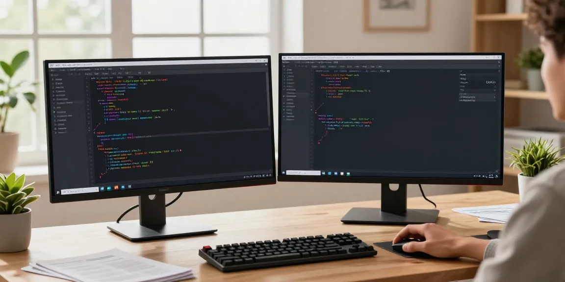Developer working with LLM API provider tools in a modern office setup