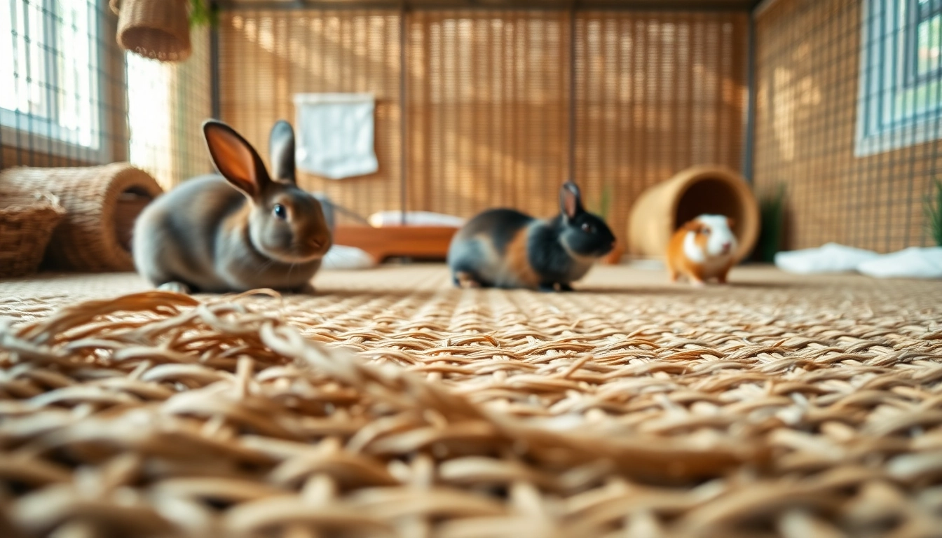 Hanfmatte ideal for small animals providing comfort and natural habitat.