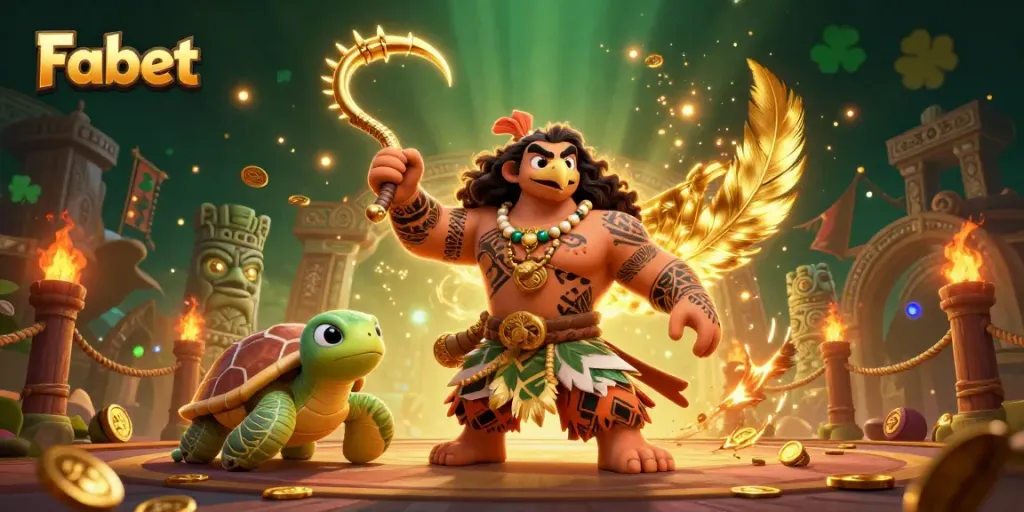 Fabet enhances your gaming experience with vibrant characters and casino elements in this dynamic scene.