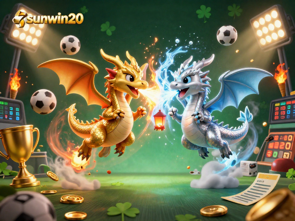Engage in thrilling gameplay with sunwin20's dynamic dragon and sports theme, featuring fiery dragon battle.
