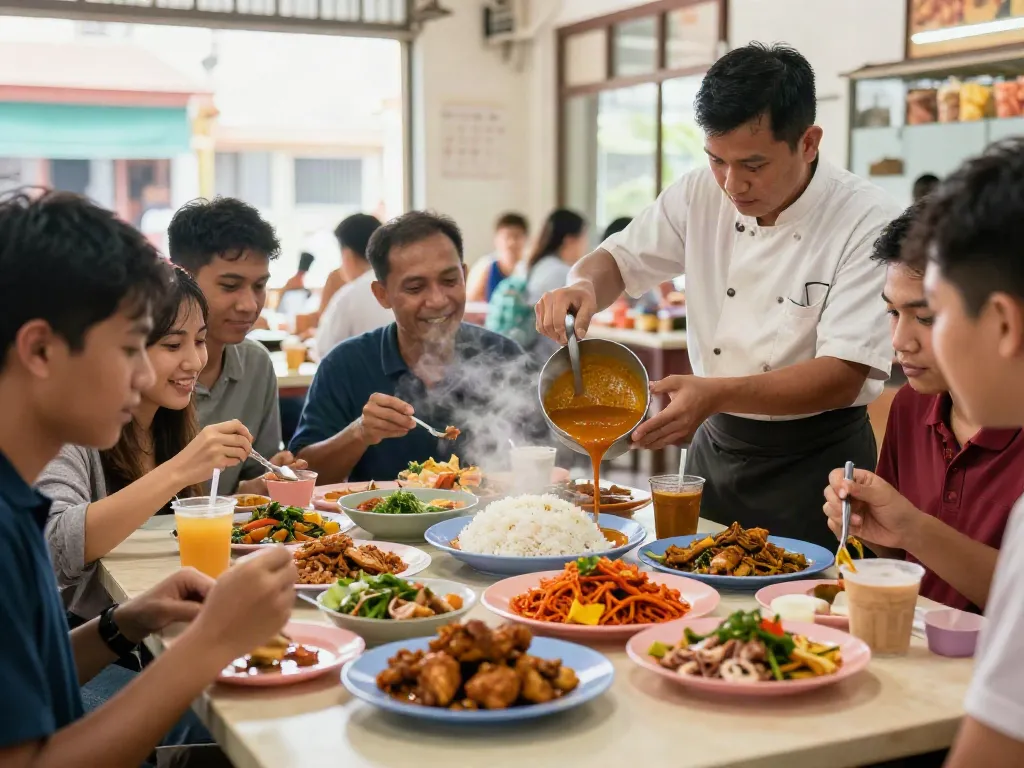 Enjoy delicious Nasi Kandar at Rokok88 login, featuring aromatic curry over rice with various traditional dishes.