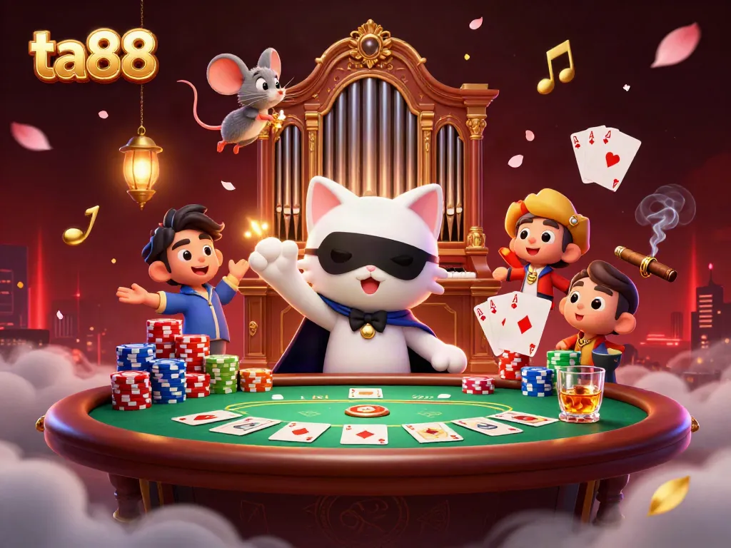 Experience the thrilling atmosphere of ta88 with a vibrant casino scene featuring dynamic elements.