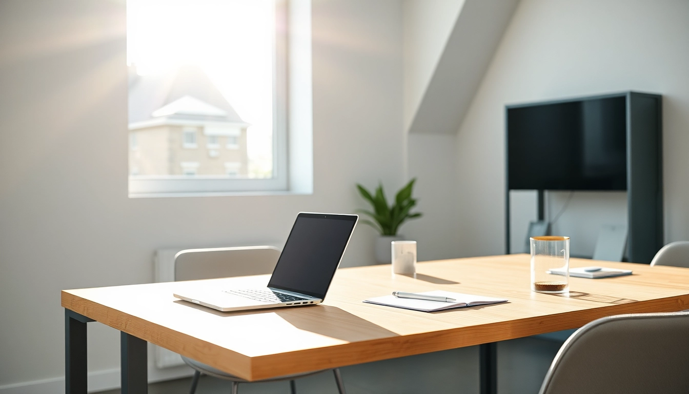 Office 2024 Professional Plus günstig kaufen ohne Abo in einem modernen Büro mit Laptop und Notizen.