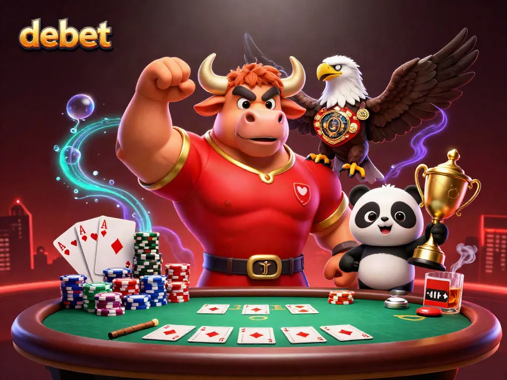 Experience top-tier gaming excitement with debet, featuring vibrant characters and rich casino elements.