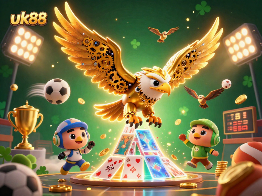 Engage with the thrilling world of uk88, where cybernetic eagles soar above dynamic sports betting action.