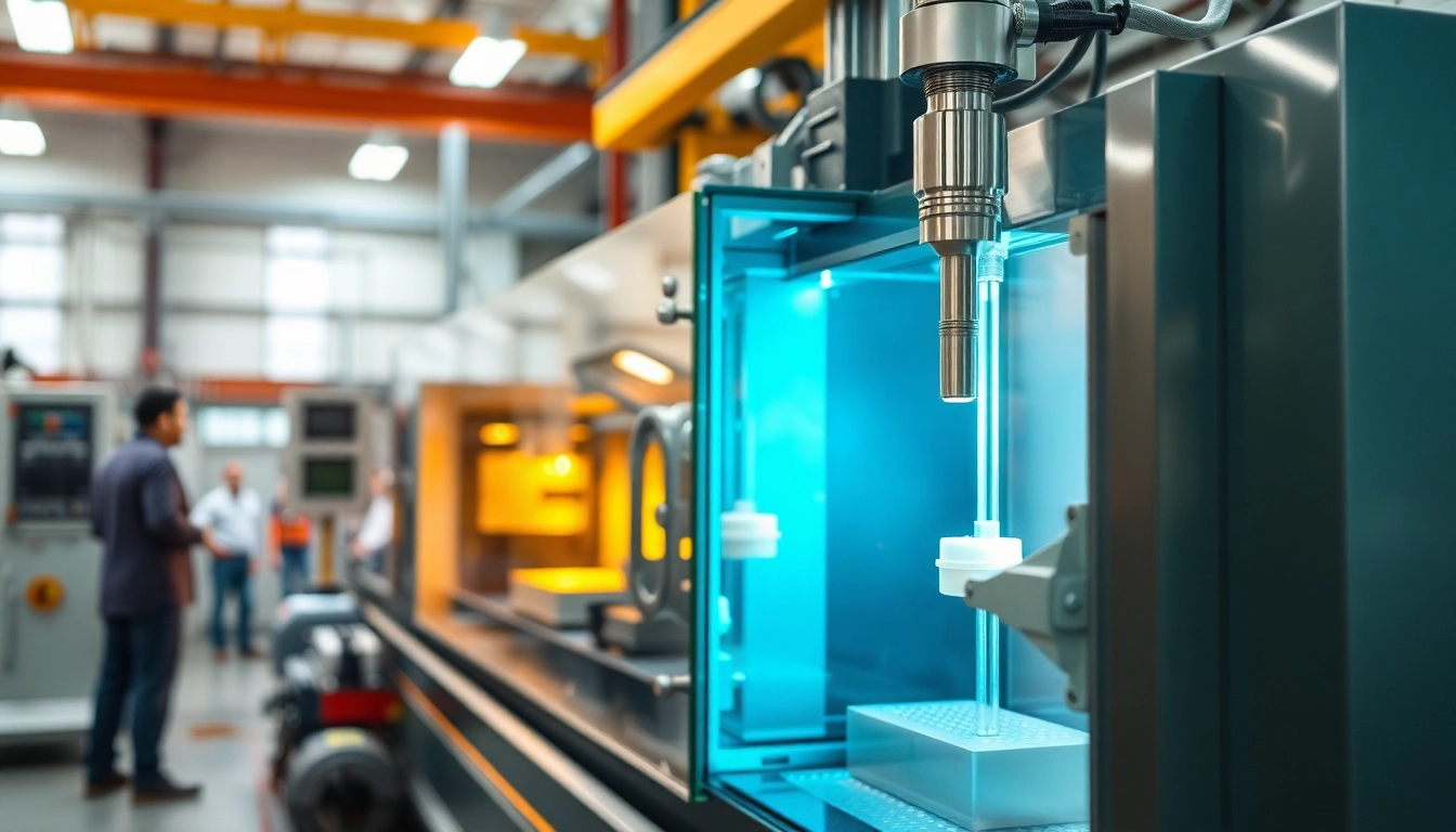 Bild eines Spritzguss Prototypenwerkzeugs im Einsatz während des Formenbaus