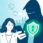 Illustration von Lauschabwehr Sundern Sauerland mit symbolischen Elementen für Datenschutz und Privatsphäre