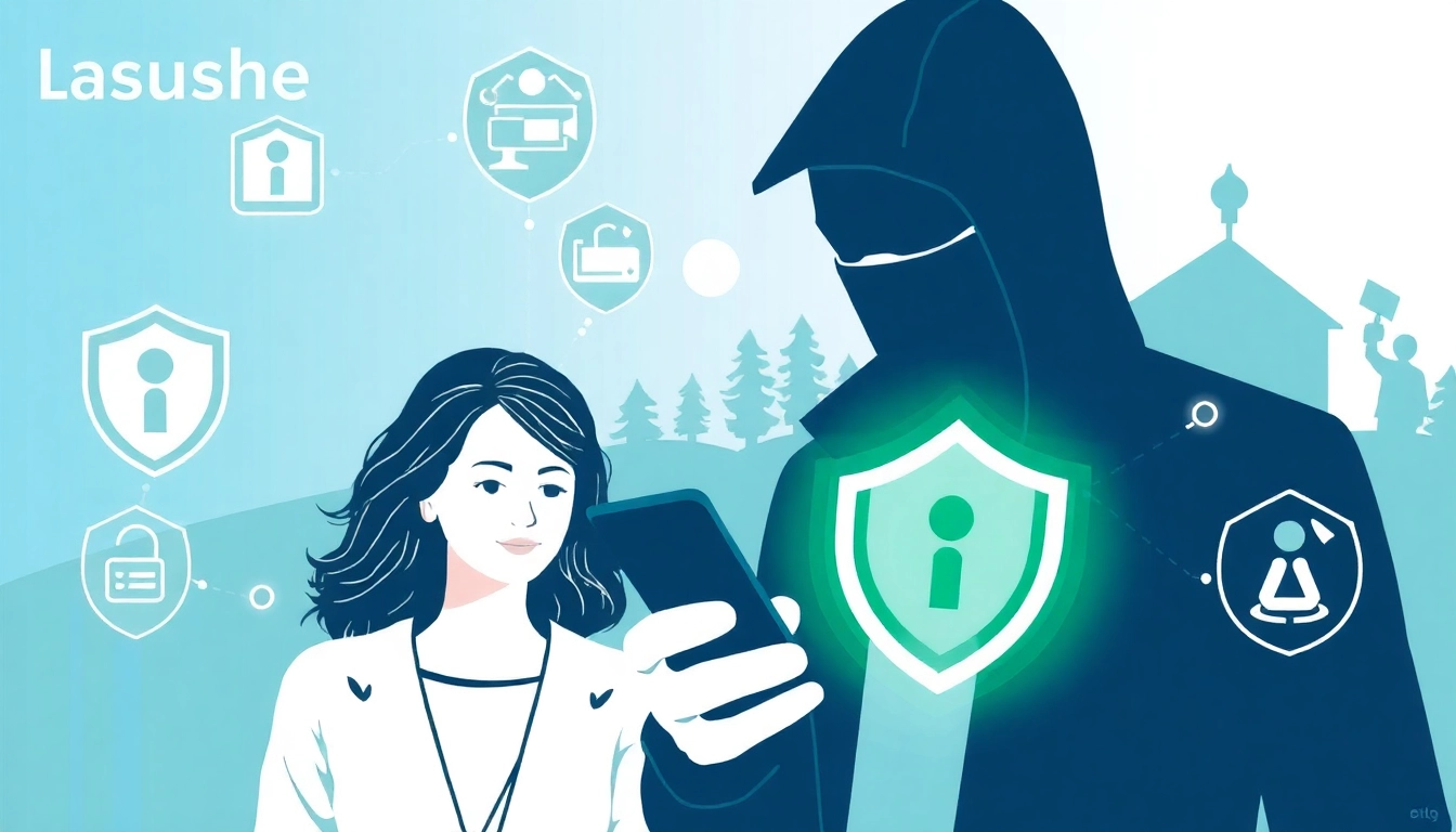 Illustration von Lauschabwehr Sundern Sauerland mit symbolischen Elementen für Datenschutz und Privatsphäre