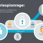 Diagramm zur Veranschaulichung von Industriespionage in Heidelberg, das Risikofaktoren und Schutzmaßnahmen darstellt