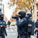 Illustration einer Lauschabwehrmaßnahme in Berlin, die moderne Sicherheitstechnik zeigt