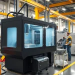 Bild eines Spritzgusswerkzeugs im Herstellungsprozess, das die Präzision und Effizienz der Fertigung zeigt