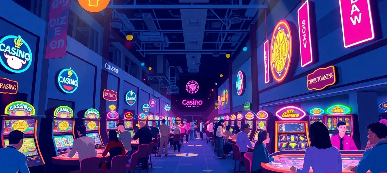 Experience thrilling games at casinos ohne lizenz with vibrant lighting and engaged players.