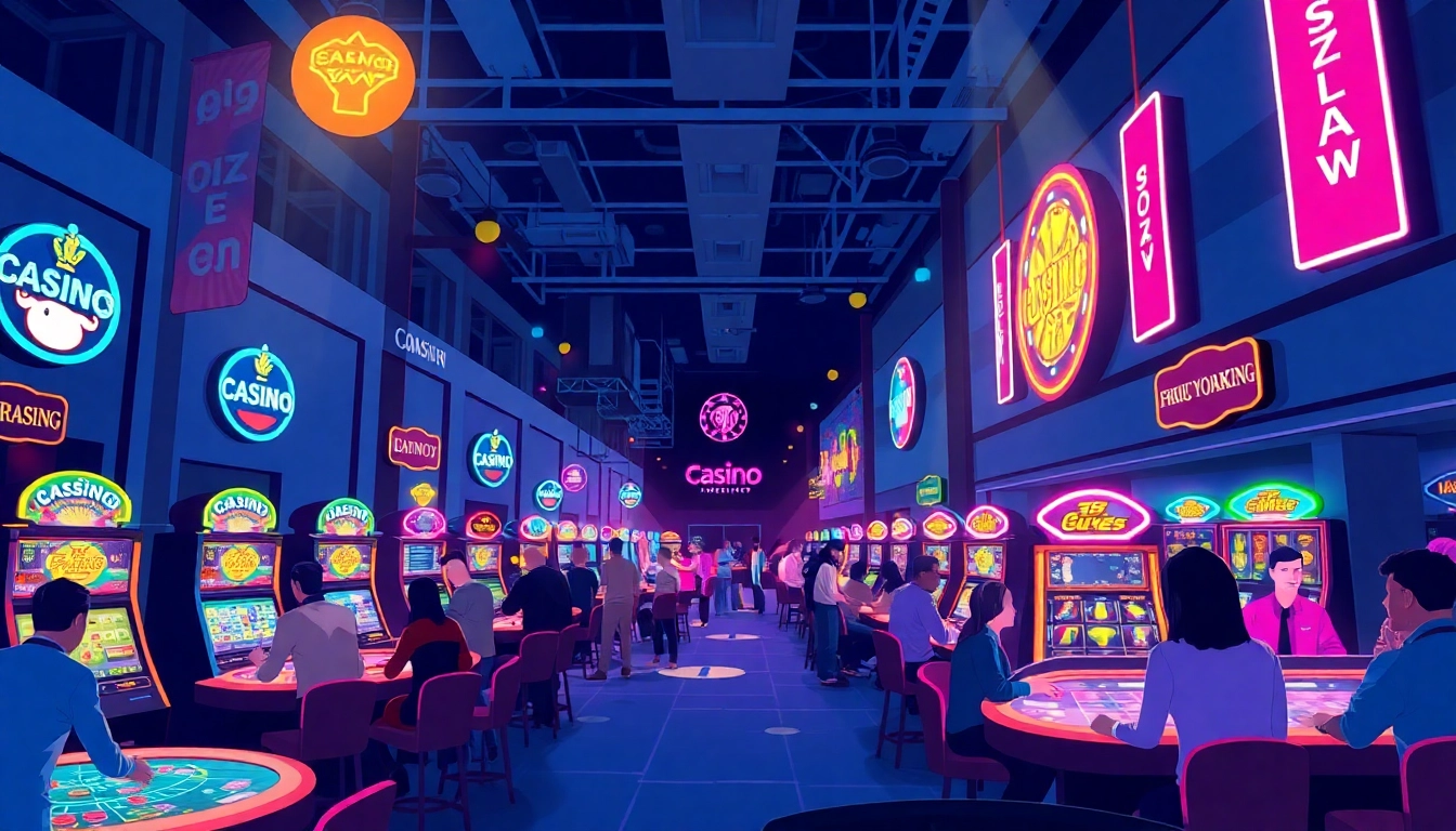 Experience thrilling games at casinos ohne lizenz with vibrant lighting and engaged players.