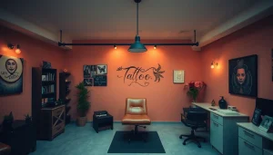 Professionelle Tätowierung in einem eleganten Tattoo Studio München mit freundlichem Personal und kreativer Atmosphäre.