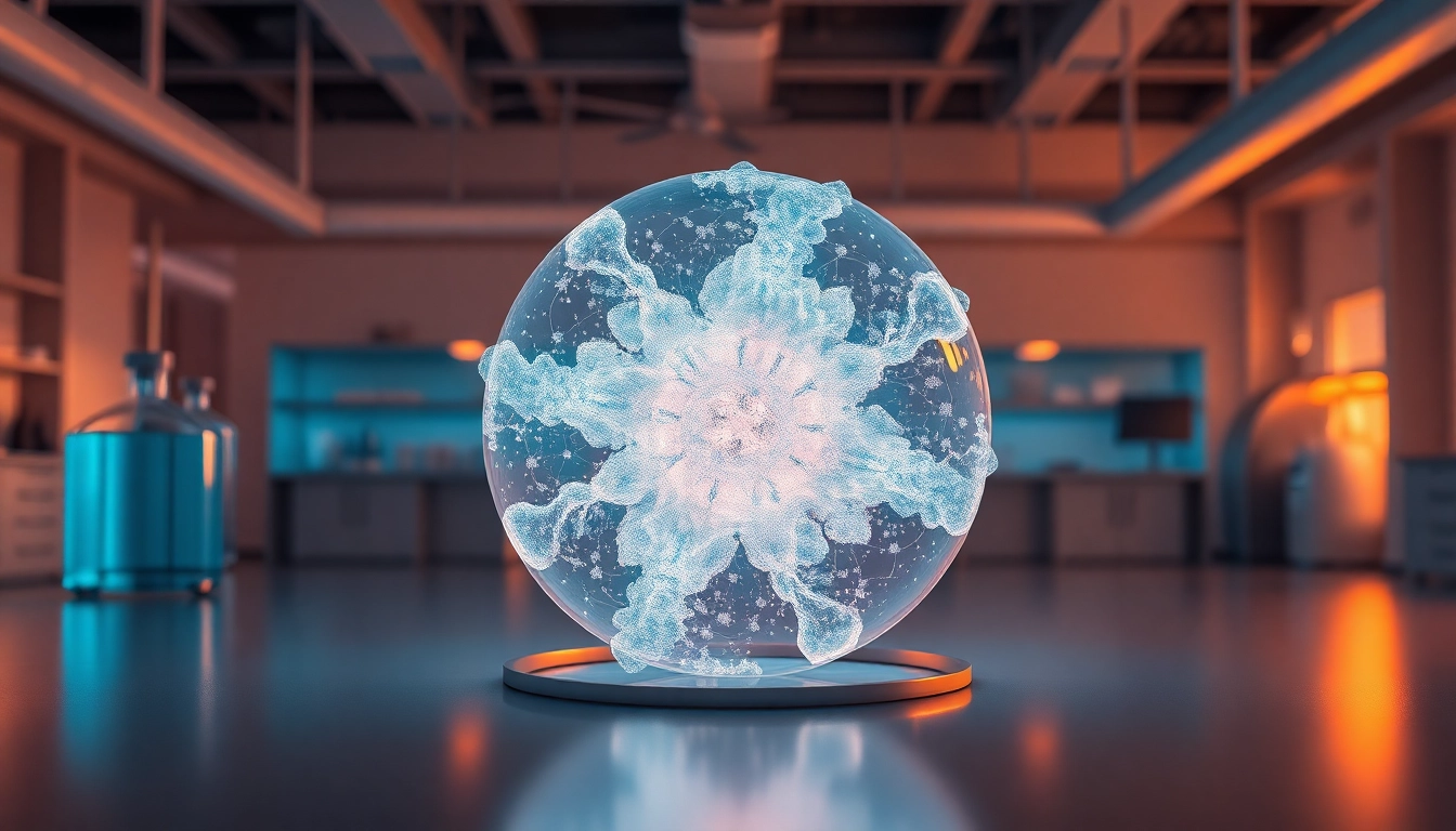 Kolloidales Silber in einem modernen Labor, illustriert die hohe Reinheit und Qualität des Produkts.