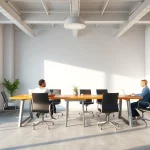 Beratungsunternehmen: Team von Fachleuten bespricht Strategien in einem modernen Büro.