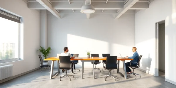 Beratungsunternehmen: Team von Fachleuten bespricht Strategien in einem modernen Büro.