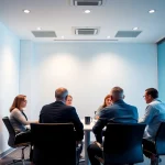 Berater analysieren gemeinsam Strategien für die Beste Unternehmensberatung in einem modernen Büro.