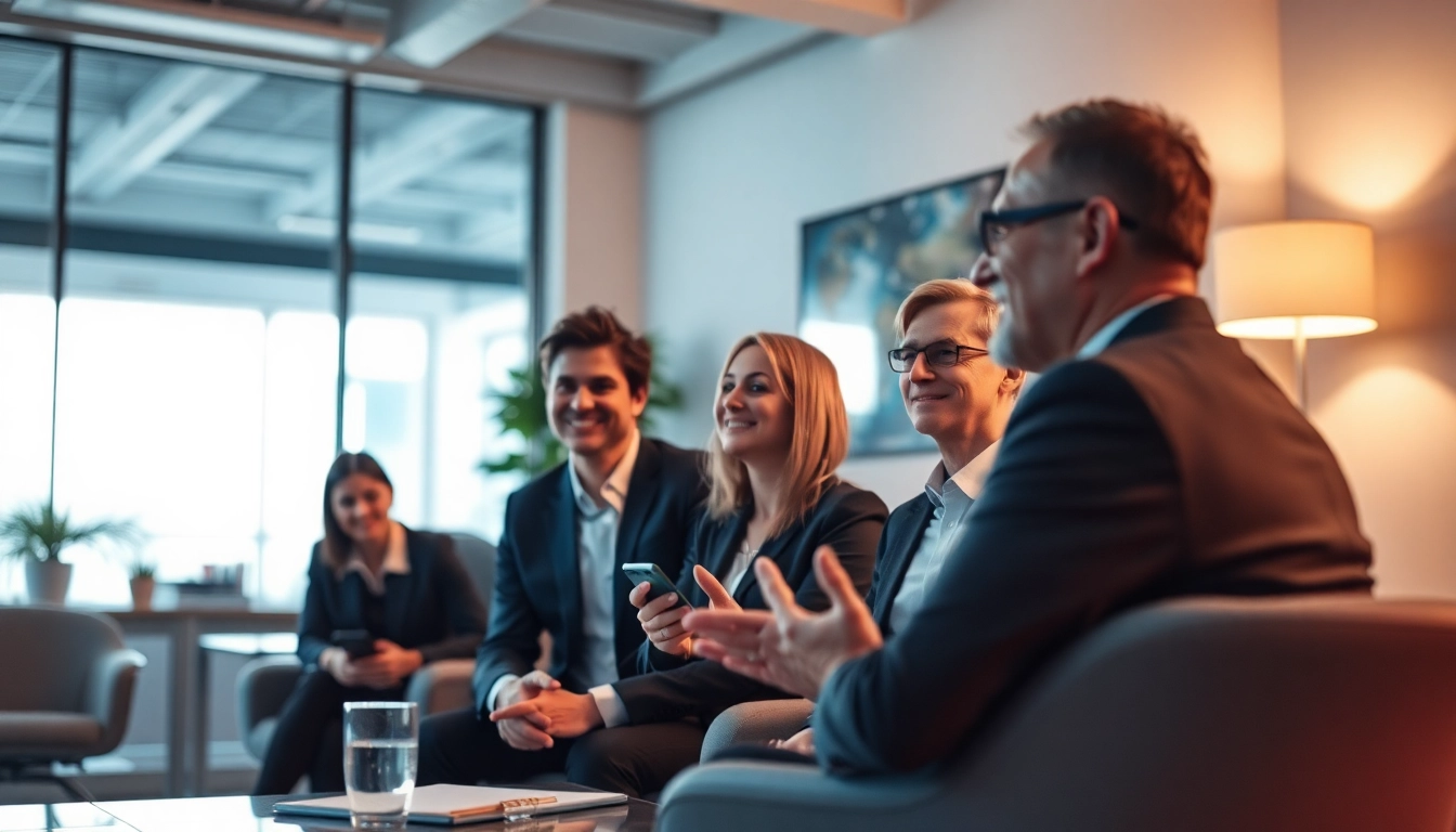 Förderung von inverses Headhunting durch professionelle Beratung in einem modernen Büro.