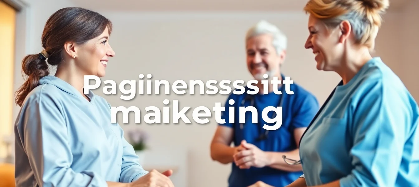 Ein aktiver Beitrag zu pflegedienstmarketing mit Pflegekräften und Patienten in einer modernen Umgebung.