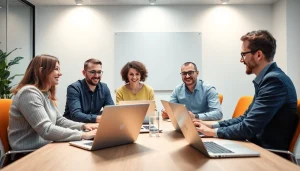 Unternehmensberatung Pflegedienst: Beratungsteam diskutiert Strategien für bessere Pflegeleistungen.