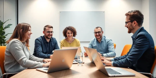 Unternehmensberatung Pflegedienst: Beratungsteam diskutiert Strategien für bessere Pflegeleistungen.