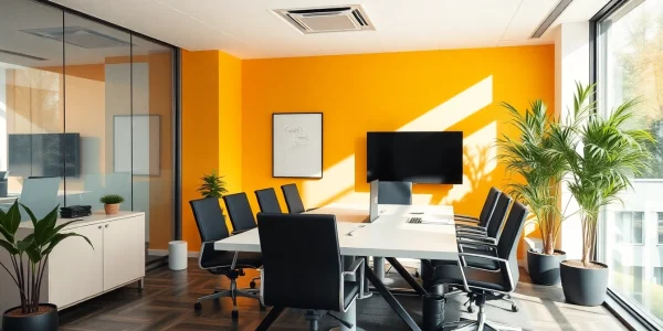 Professionelle Unternehmensberatung Berlin in modernen Büroräumen mit engagierten Beratern.