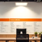 Aktuelle Stellenangebote auf einem modernen Arbeitsplatz in freundlicher Büro-Atmosphäre