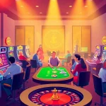 Play exciting games at an online casino ohne limit with vibrant colors and engaging atmosphere.