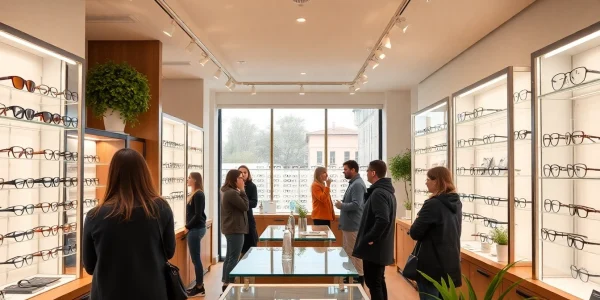 Experience expert guidance at Nürnberg Optiker with personalized eyewear consultations in a stylish setting.