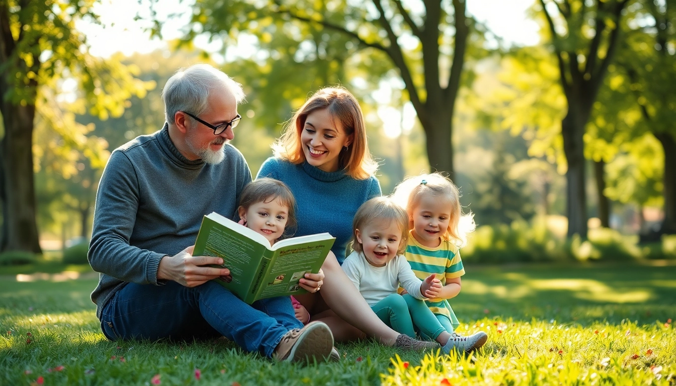 Fördern Sie positive Kindererziehung durch liebevolle Interaktionen in einem sonnigen Park.