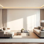 Experience luxury in a cozy living room showcasing elegant design and plush furnishings.