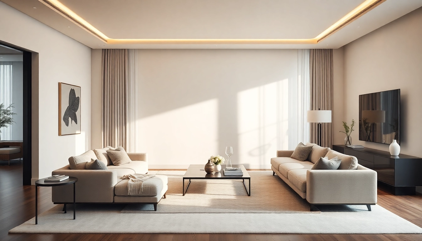 Experience luxury in a cozy living room showcasing elegant design and plush furnishings.