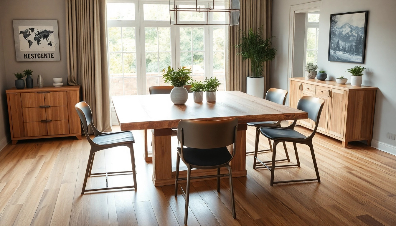 Eleganter Esstisch Eiche mit Baumkante, perfekt für stilvolle Esszimmer.