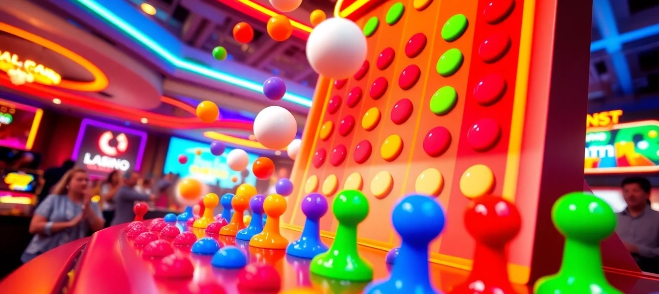 Experience the thrill of Plinko casino as colorful balls bounce down a vibrant board in an exciting online gaming atmosphere.