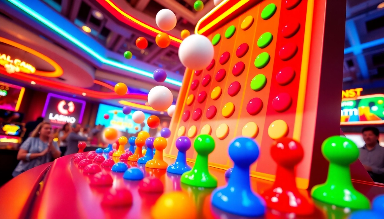 Experience the thrill of Plinko casino as colorful balls bounce down a vibrant board in an exciting online gaming atmosphere.
