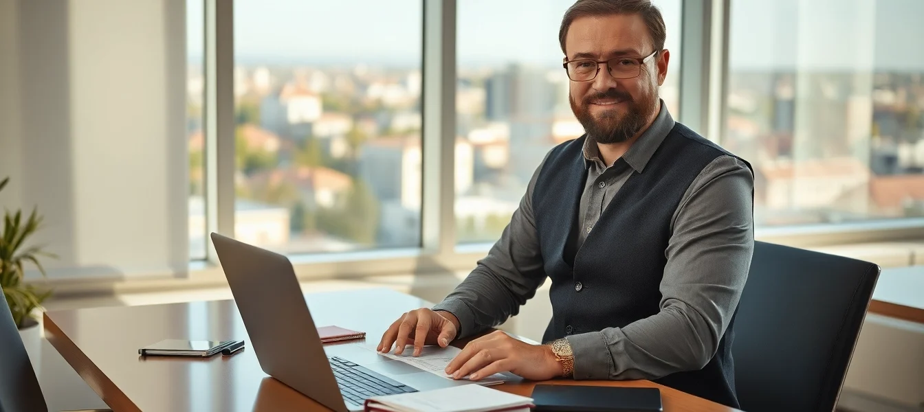 Headhunter Braunschweig berät durchblickend im modernen Büro.