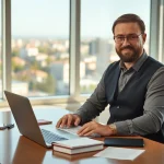 Headhunter Braunschweig berät durchblickend im modernen Büro.