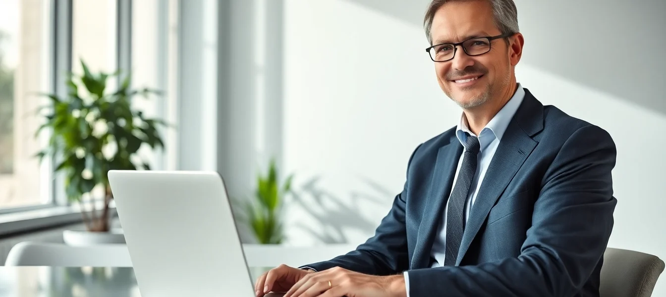 Headhunter Ärzte bei der Arbeit in einem modernen Büro, zeigt Professionalität und Kompetenz.