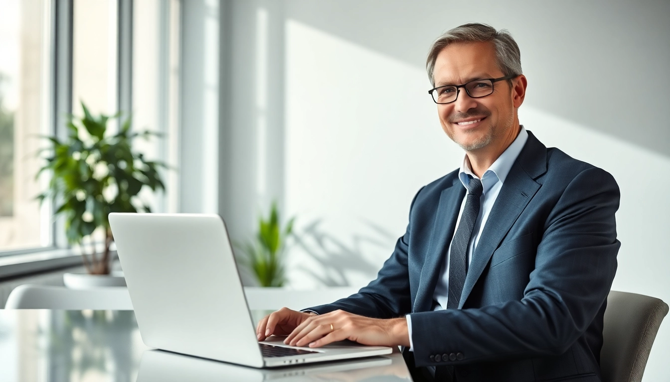 Headhunter Ärzte bei der Arbeit in einem modernen Büro, zeigt Professionalität und Kompetenz.