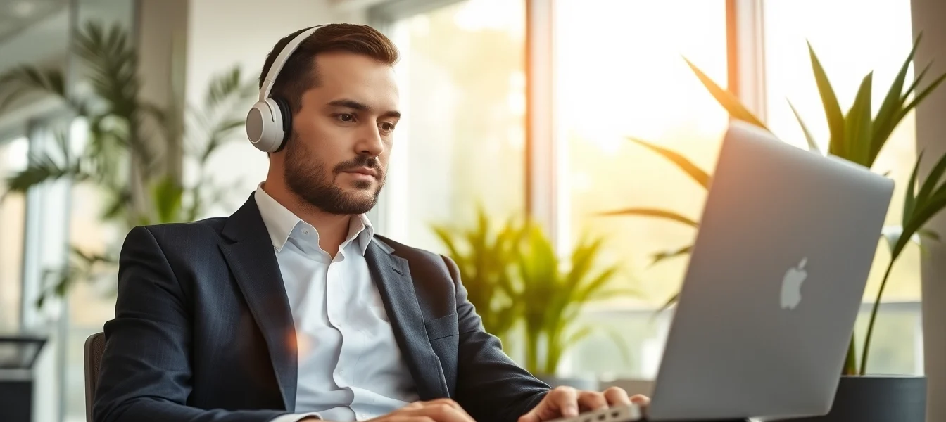Headhunter Frankfurt bei der Arbeit in einem modernen Büro.