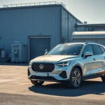 Autoverschrottung: Fachgerechte Behandlung eines abgemeldeten Fahrzeugs in einer modernen Verwertungsanlage.