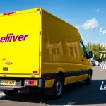 Bus bestickeren: Ein lebendiger Lieferwagen zeigt auffällige Grafiken und Werbung.